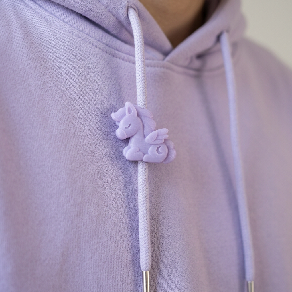 Cropped Boxy Hoodie — Lilac, another view