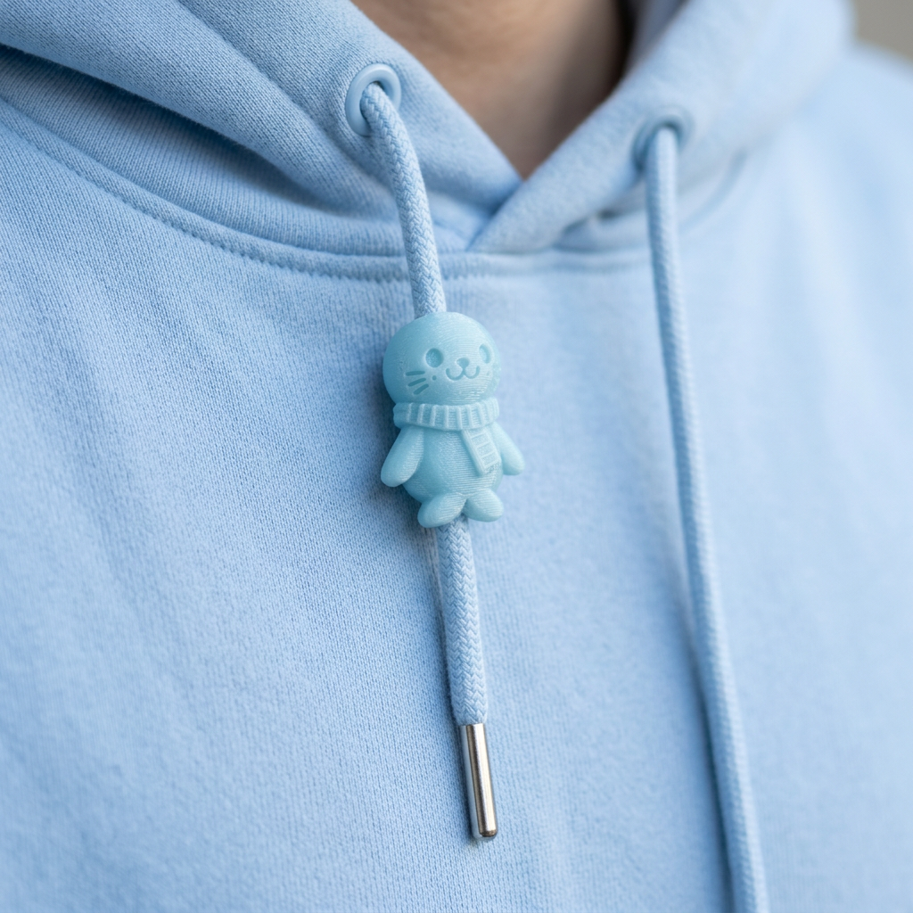 Relax Hoodie — Powder Blue, another view