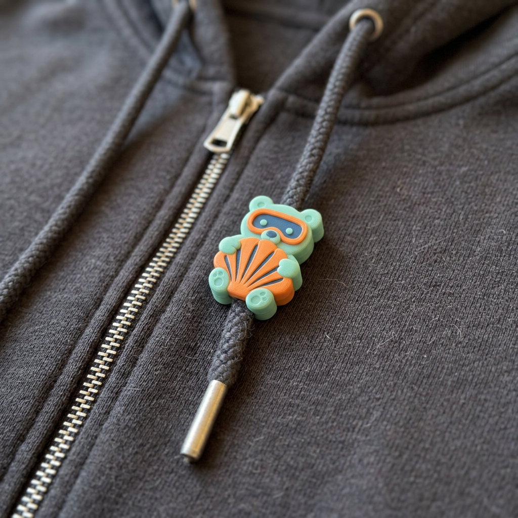 Zip Hoodie — Charcoal, another view